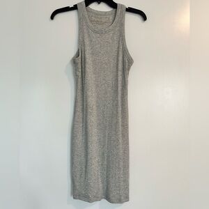 Skatie tank top ribbed dress gray small